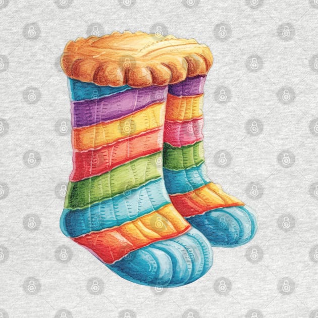 Gingerbread Socks by Chromatic Fusion Studio